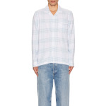 Рубашка onia Flannel Overshirt, белый - фото 3