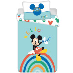 Пододеяльник Disney Mickey Mouse BABY, радужный - 100 x 135/40 x 60 см - хлопок - фото