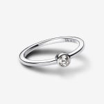 Кольцо Pandora Era Lab-Grown Diamond Bezel, 0,15 карат, серебро/бриллиант - фото 2