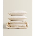 Пододеяльник Zara Home Cotton Percale Duvet, 300 нитей, кремовый - фото 2