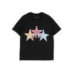 AMIRI KIDS футболка Stars с логотипом, черный - фото