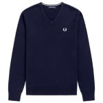 Классический пуловер Fredperry fp с v-образным вырезом Fred Perry, синий - фото