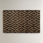 Ковер Zara Home Rectangular Geometric Design Doormat, черный/коричневый - фото