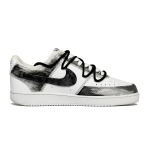 Кроссовки Nike Court Vision 1 Skateboarding Shoes Men Low-top White, черный/белый - фото