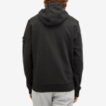 Худи Stone Island Cotton Fleece Garment Dyed Hoodie, черный - фото 3