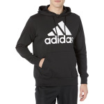 Худи adidas Essentials Logo Hoodie, цвет Black/White - фото