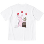 Футболка KAWS X WARHOL Collaboration, унисекс, белая Uniqlo, белый - фото 2