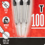 Darts T100 Steeldart 3 стрелы стальные наконечники черные CANAVERAL, черный - фото 4