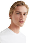 Футболка H&M Slim Fit Pima Cotton, белый - фото 6