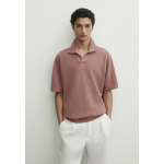 Рубашка поло SHORT SLEEVE  Massimo Dutti, светло-розовый - фото 9