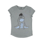 Футболка с принтом DISNEY WINNIE THE POOH BASIC SKETCH EEYORE Disney, цвет Mottled Light Grey - фото