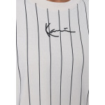 Футболка с принтом SMALL SIGNATURE WASHED PINSTRIPE TEE UNISEX Karl Kani, бежевый - фото 5