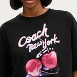 ТРЕНЕРА Женская футболка COACH, цвет Black - фото 4