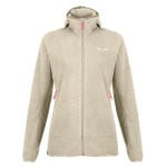 Толстовка на молнии Salewa Nuvolo Polarlite Hooded, бежевый - фото