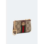 Сумка GUCCI Ophidia key case, бежевый - фото 4