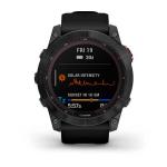 Умные часы Garmin Fenix 7X Solar, серый с черным ремешком - фото