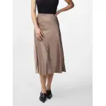 Юбка миди Y.A.S "YASPELLA HW MIDI SKIRT S. NOOS", цвет Fungi - фото