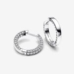 Серьги Pandora Timeless Pavé Single-row, серебро - фото 2