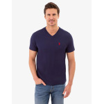 Футболка U.S. Polo Assn.Solid V-neck, синий - фото 2