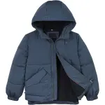 Стеганая куртка Tommy Hilfiger "MONOTYPE PADDED PUFFER JACKET", с капюшоном, детская до 16 лет, с капюшоном, на рукавах резинка, цвет Aegean Sea - фото 7