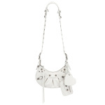 Сумка-хобо Balenciaga XS Le Cagole Shoulder, цвет Optic White - фото