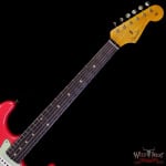 Fender Custom Shop 1962 Stratocaster с ручным заводом звукосниматели AAA Dark Rosewood Slab Board Heavy Relic Fiesta Red 1962 Stratocaster Hand-Wound Pickups AAA Dark Rosewood Slab Board Heavy Relic Fiesta Red - фото 4