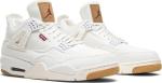 Air jordan 4 shop white levis