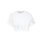 Stella McCartney Kids набивной хлопок, белый - фото