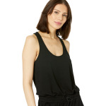 Комбинезон DKNY Yoga Terry Racerback Jumpsuit, черный - фото 3