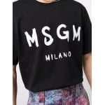 Футболка с логотипом MSGM, черный - фото 5