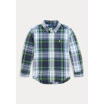 Рубашка PLAID BRUSHED COTTON OXFORD SHIRT Polo Ralph Lauren, белый - фото