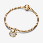 Шарм Pandora Libra Zodiac Dangle, золото - фото 3