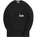 Лонгслив Kith Long-Sleeve Quinn Tee 'Black', черный - фото