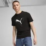 Футболка PUMA "ESS+ LOGO LAB Cat T-Shirt Men", черный - фото 3