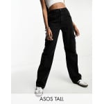 Черные джинсы карго ASOS DESIGN Tall - фото 2