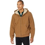 Куртка Cotton Canvas Hooded Utility Jacket with Sherpa Lining Levi's, коричневый - фото