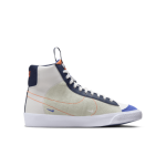 Кроссовки Nike Blazer Mid '77 SE, цвет White/Light Silver/Midnight Navy/Team Orange - фото 3