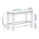 Стол Ikea Havsta 100X35X63 см, белый - фото 5