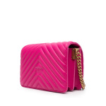 Сумка PINKO Love Click chevron crossbody, ярко-розовый - фото 3