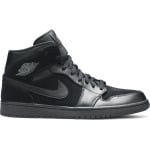 Кроссовки Air Jordan 1 Mid Black, черный - фото