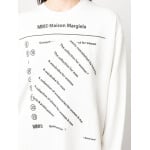 MM6 Maison Margiela платье-толстовка с логотипом, белый - фото 5