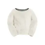 Свитер с круглым вырезом Jack Wolfskin "GLEELY FLEECE PULLOVER K", белый - фото