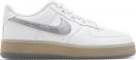 Nike air force 1 white metallic silver deals