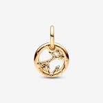 Шарм Pandora Pisces Zodiac Dangle, золото - фото 2