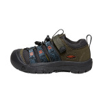 Кроссовки KEEN Newport H2 Kids Outdoor Shoes PS Low-top Forest Night / Magnet Gray, черный - фото