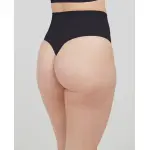 Утягивающие стринги с высокой талией из переработанного нейлона Spanx, черный - фото 2