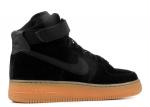 Nike af1 black suede store