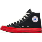 Кроссовки Converse Comme des Garçons Play x Chuck 70 High Black Red, черный - фото 3