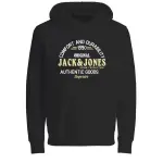 Детская толстовка Jack & Jones "JJMINDS SWEAT HOOD JNR" Jack & Jones Junior, черный - фото