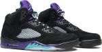Jordan retro 5 black grape on sale